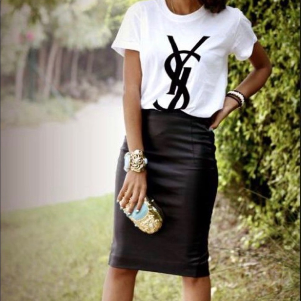 Zara Faux Leather Pencil Skirt